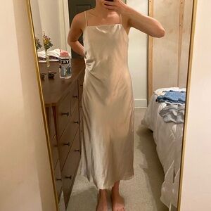 Satin Champagne dress Dress Forum size S